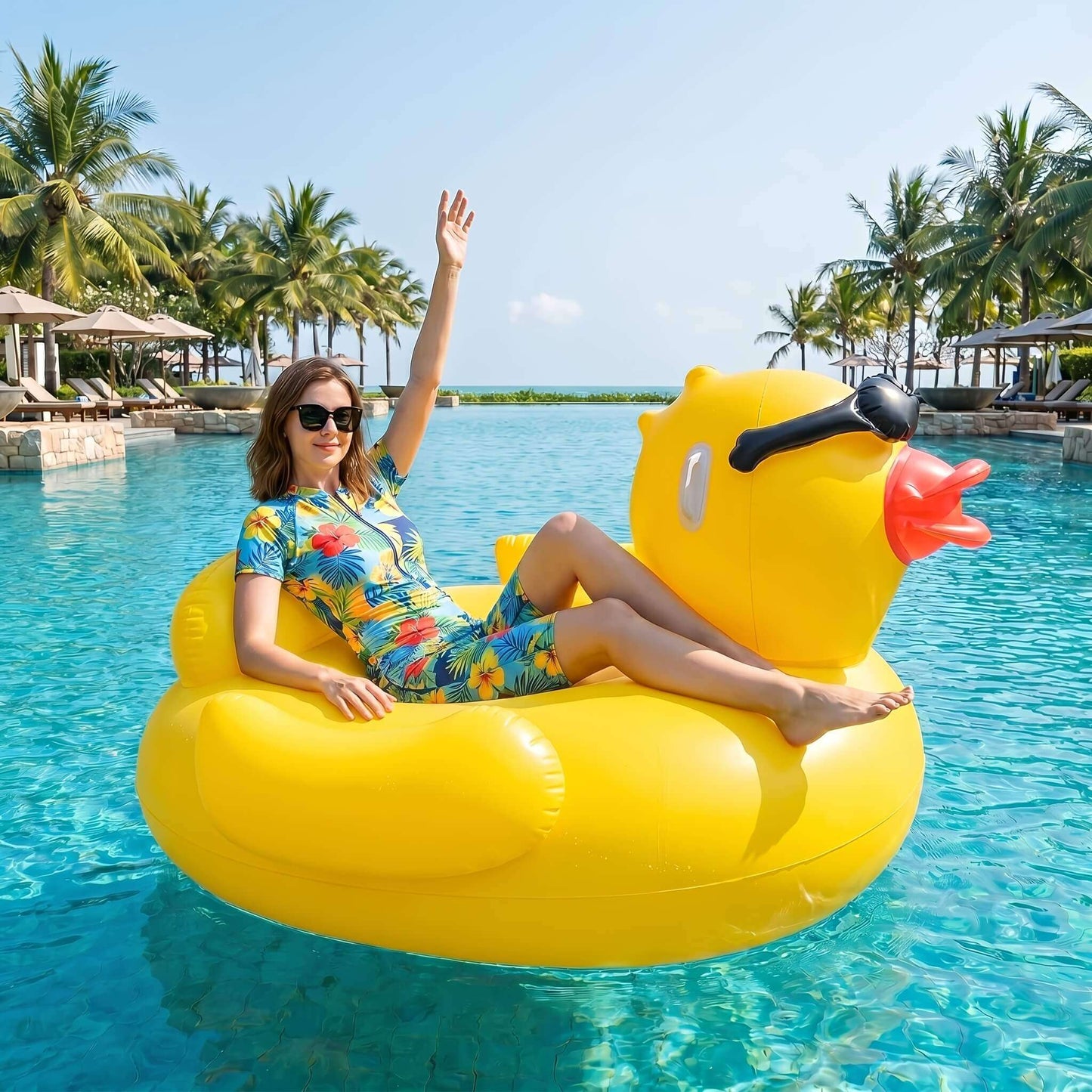 Oversized Duck Pool Float