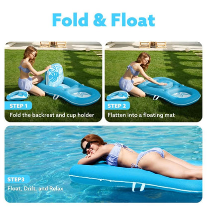 Fabric Backrest Pool Lounger